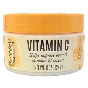 BeWell NatureWell VITAMIN C BRIGHTENING CREAM FACE+BODY 8oz Improve Skintone